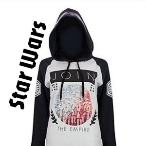 Star Wars Stormtrooper JOIN The dark side RARE Hoodie holographic medium 🌟